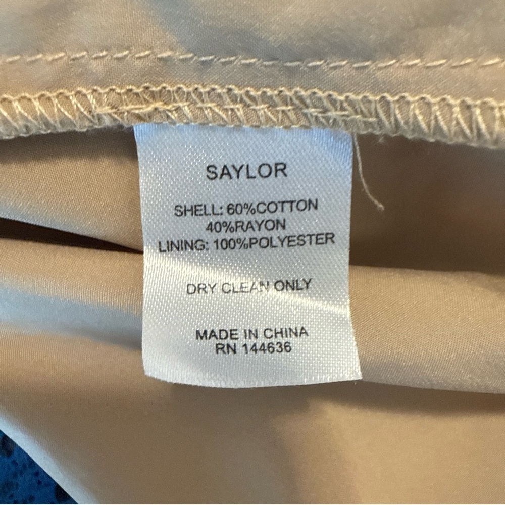 Saylor Safia Lace Sleeveless Adjustable Straps Tiered Midi Dress Blue Size Large - Picture 8 of 11